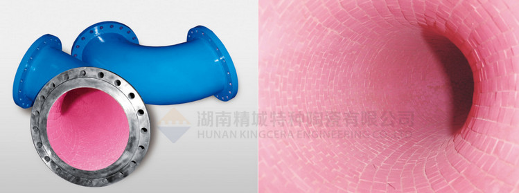 1066vip威尼斯官网特瓷推荐使用的耐磨陶瓷管道洛氏硬度高达87HRA