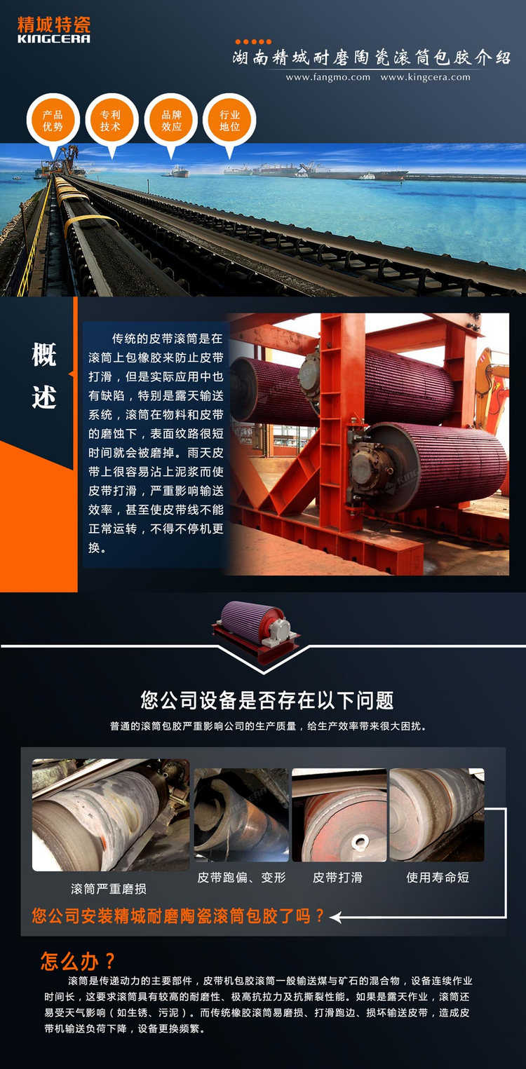 1066vip威尼斯官网特瓷陶瓷滚筒包胶与工艺流程